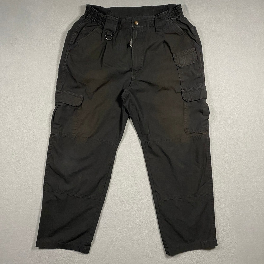 Propper Tactical Cargo Pants Mens 36x30 Black Ripstop Utility Work Trousers